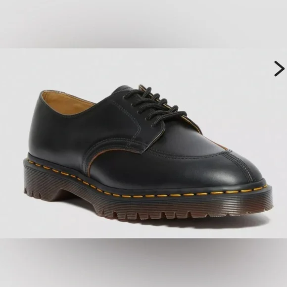 Dr. Martens Black Oxford Shoes with Brogue Detailing Dr. Martens 3989 Brogue Casual Shoe - Black / White | Journeys main image 2